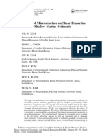 The Effects of Microstructure On Shear Properties of Shallow Marine Sediments