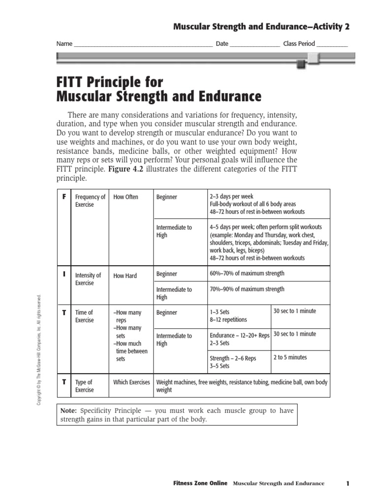 Muscular Strength Endurance Activity | PDF | Strength Training | Weight ...