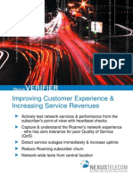 Improving Customer Experience & Increasing Service Revenues