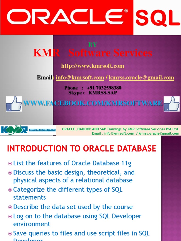 Oracle SQL Online | PDF | Oracle Database | Sql