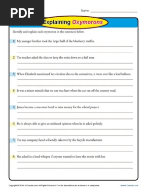explaining oxymorons pdf