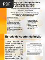 Epidemiologia - Estudo de Coorte