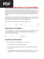 Determinants