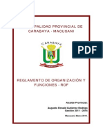 Reglamento de Organizacion y Funciones 2011