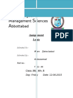 G C M S A: Ovt Ollegeof Anagement Ciences Bbottabad