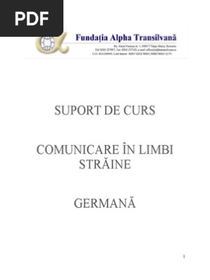 Curs De Germana