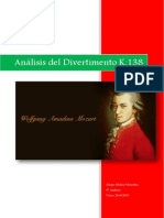 Análisis del Divertimento K.138 de Mozart