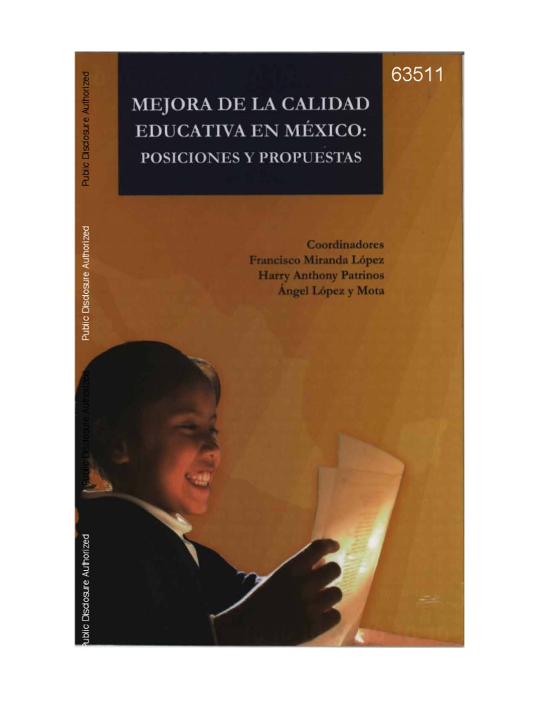 Mejora de La Calidad Educativa en Mexico: Posiciones y Propuestas | PDF ...