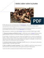 10 Aspectos Que Debes Saber Sobre La Prueba PLANEA PDF