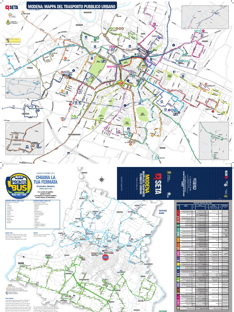 SETA Mappa Urbano Modena Esecutivo | PDF