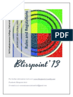 Blisspoint 13 Rules&Regulations