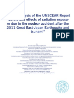 Critical Analysis of UNSCEAR 2014 (by IPPNW)