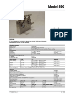 Model 590: Alve Manifold For Direct Mounting On Differential Pressure Transmitter Having MM Centres