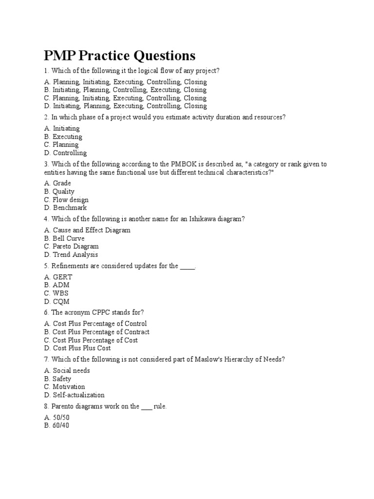 Free PMP Practice Exam Questions | PDF | Present Value | Business