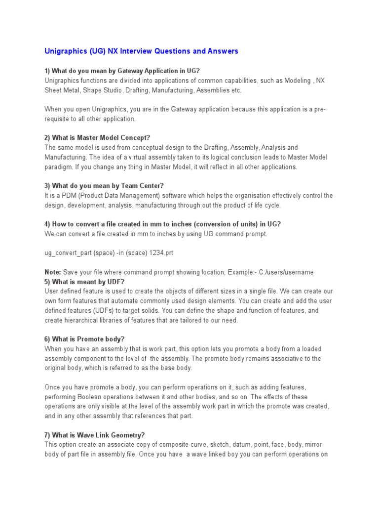 NX Interview Questions Technical Drawing Plane (Geometry)