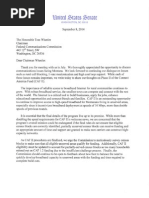 Tester letter to FCC Chairman Wheeler Re Connect America Fund II