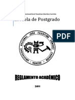 Reglamento Academico 2011 Escuela Postgrado unjfsc