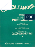 Jacques Henry Rys - C'est CA L'amour - 1955 - Tango - Band Sheet Music