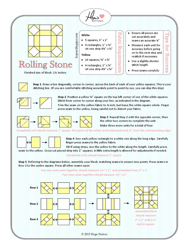 Rolling Stone Mini Block | PDF