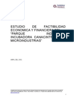 Estudio de Factibilidad Economica y Financiera Del