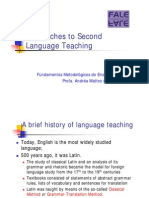 A Brief History of Language Teaching