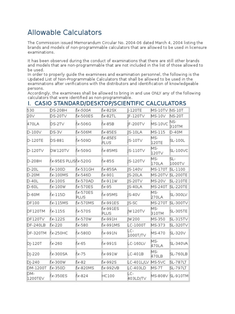 Allowable Calculators PDF Hardware Business