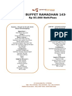 Menu Buffet Paket Ramadhan 1436 H