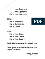GODHe is the Generator He is The