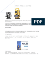 Transfer Data Dari Total Station Ke Komputer