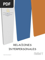 Unidad 1 Fundamentos de Relaciones Interpesonales PDF