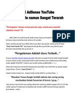 Download Tutorial AdSense YouTube Sangat Simple Namun Sangat Terarah by Abu Hafidharwan Ciomas SN268898252 doc pdf