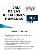 teoria de las relaciones humanas