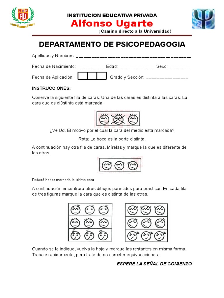 Test de caras