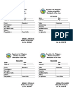 Fecalysis report from San Juan, La Union