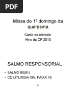 Missa do 1º domingo da quaresma