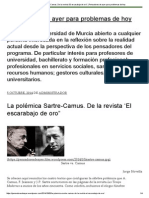 La Polémica Sartre-Camus