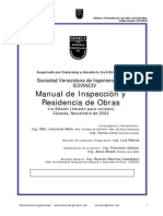 Manual de inspección y residencia de obras