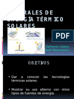 Centrales de Energía Térmico Solares