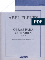 Abel Fleury, Obras para Guitarra Vol. 2, Ed. Melos