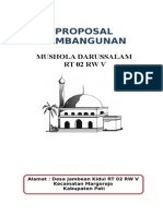 Proposal Mushola Darussalam Jambean Kidul