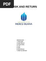 Download Makalah Risk and Return  by Dewi Indah Aprilia SN268914717 doc pdf