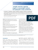 Comparison of Aerobic Exercise Capacity and Muscle Strength in Overweight Women With and Without Polycystic Ovary Syndrome