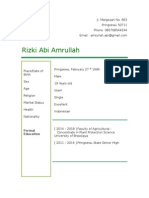 Rizki Abi Amrullah: Formal Education