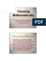 Thinking Mathematically: Example Probability and Permutations