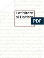 Latinitate Și Dacism Studiu de Caz Clasa A 11-Ea