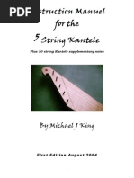 5 String Kantele Plans and Ebook