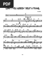 Don't Worry 'Bout A Thing - Score