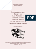 Introducción A La Regla de San Agustín y Constituciones y Ordenaciones de Los Frailes de La Orden de Predicadoreses Sobre Regla LCO 2014 Protegido