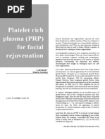 Plasma Rico en Plaquetas para El Rejuvenecimiento Facial