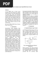 Paper on Domino Logic Using PMOS Footer Circuit1
